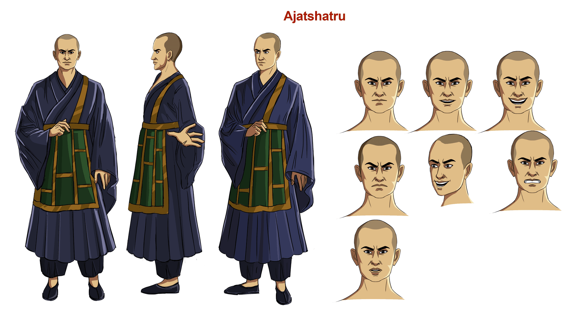 Ajatshatru Character Design by Emberleaf Creative Studio