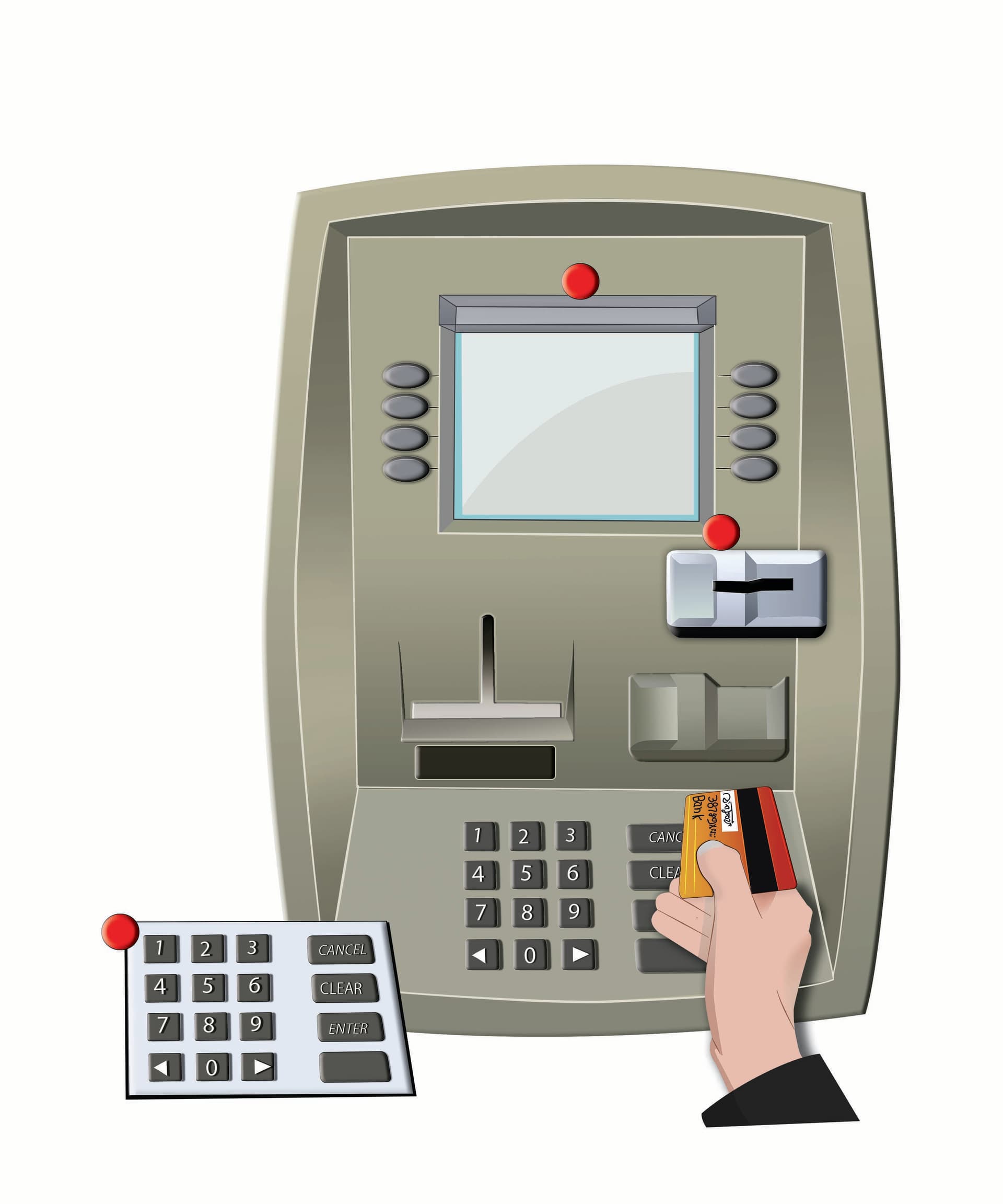 Atm Keypad Educational Illustration by Emberleaf Creative Studio