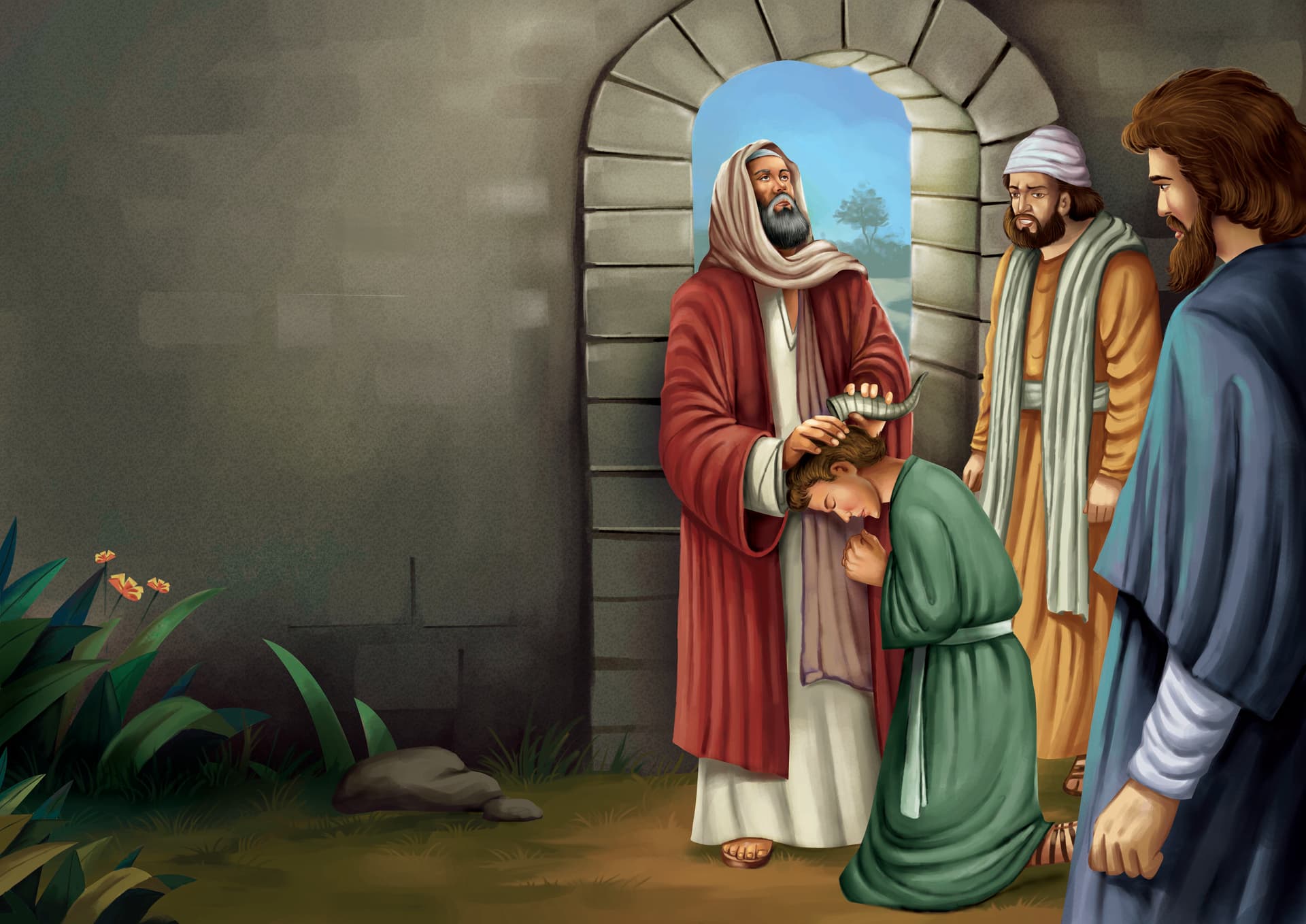 Biblical Story Illustration by Emberleaf Creative Studio