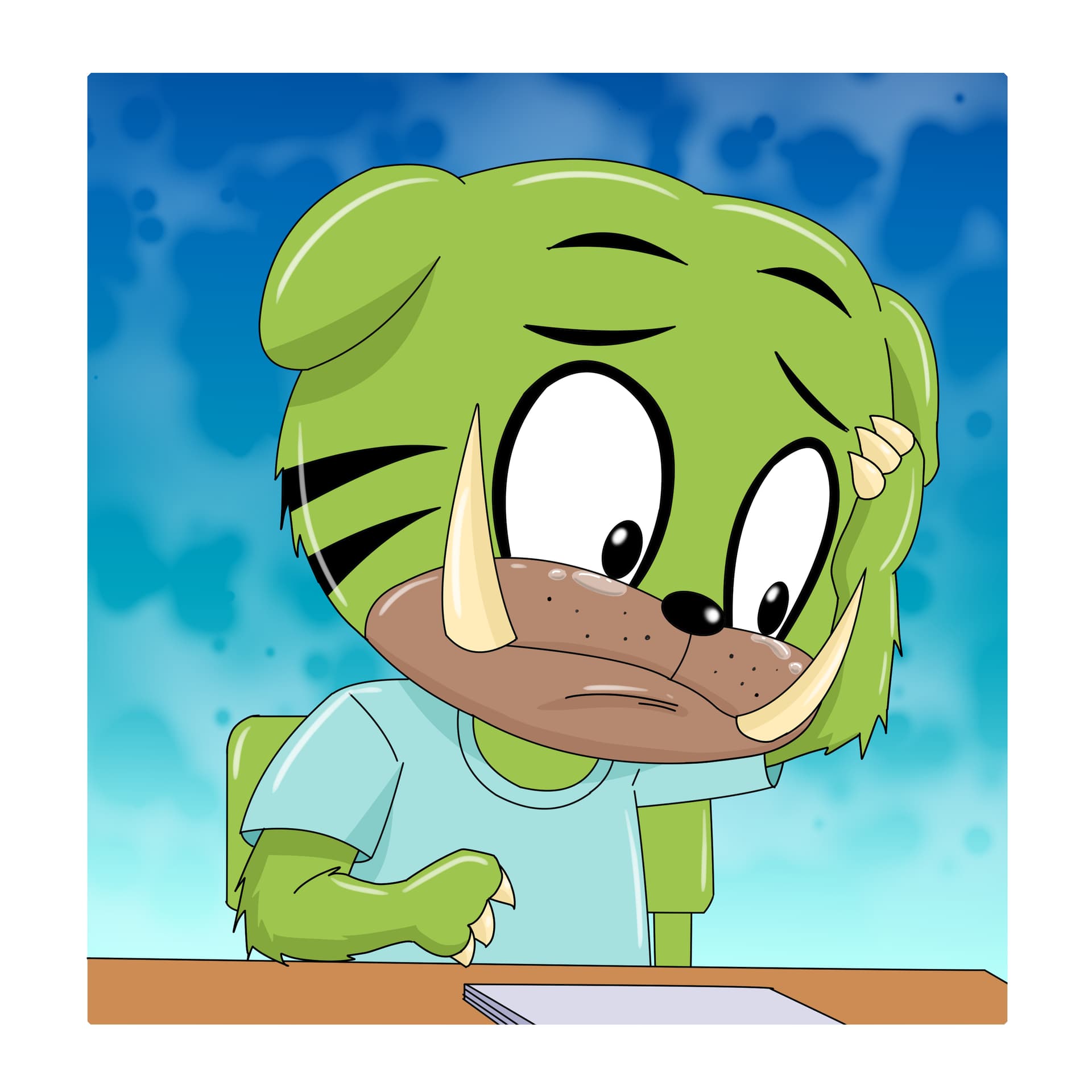 Cartoon Creature Character Illustration by Emberleaf Creative Studio
