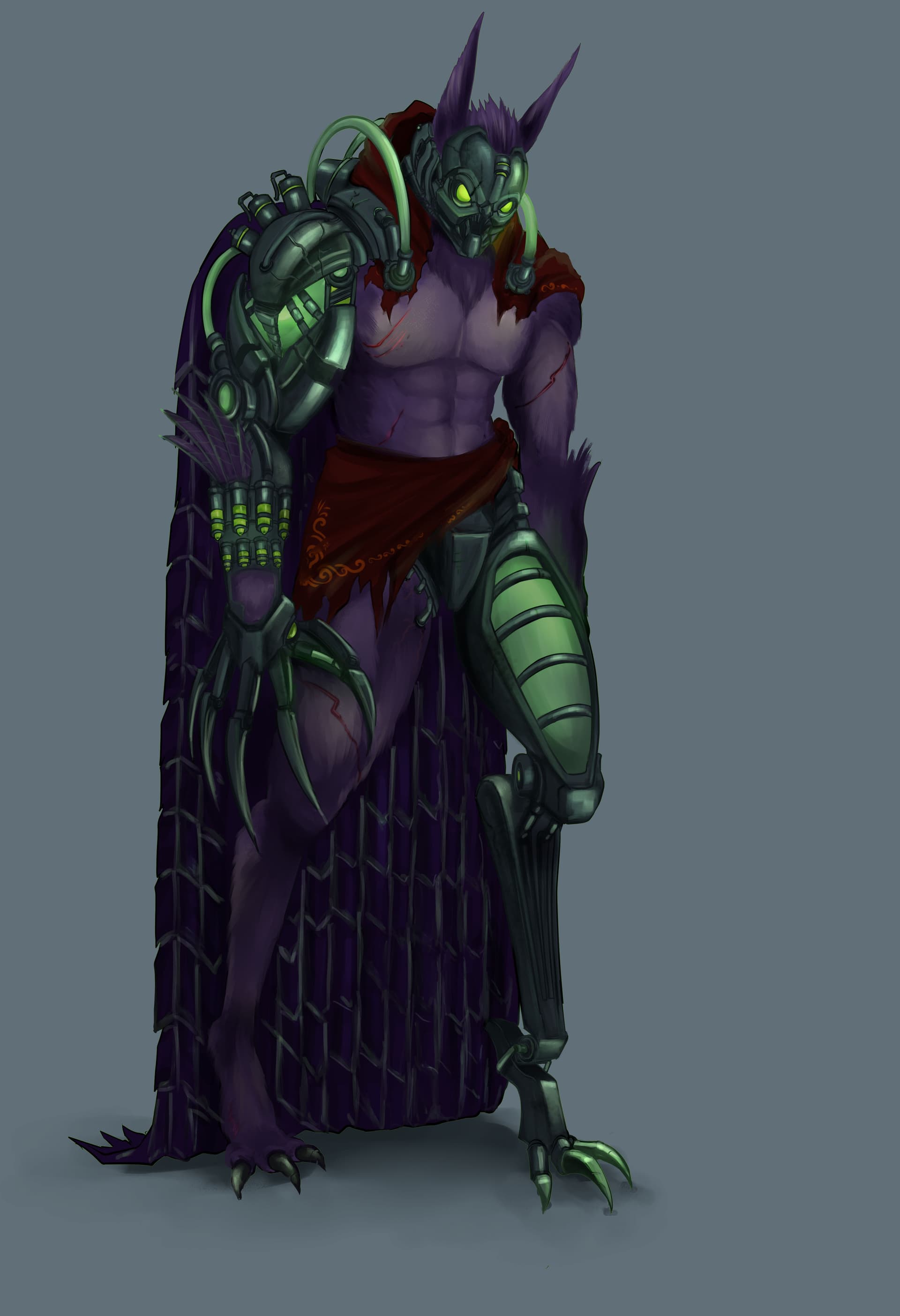 Cybernetic Fantasy Character Design by Emberleaf Creative Studio