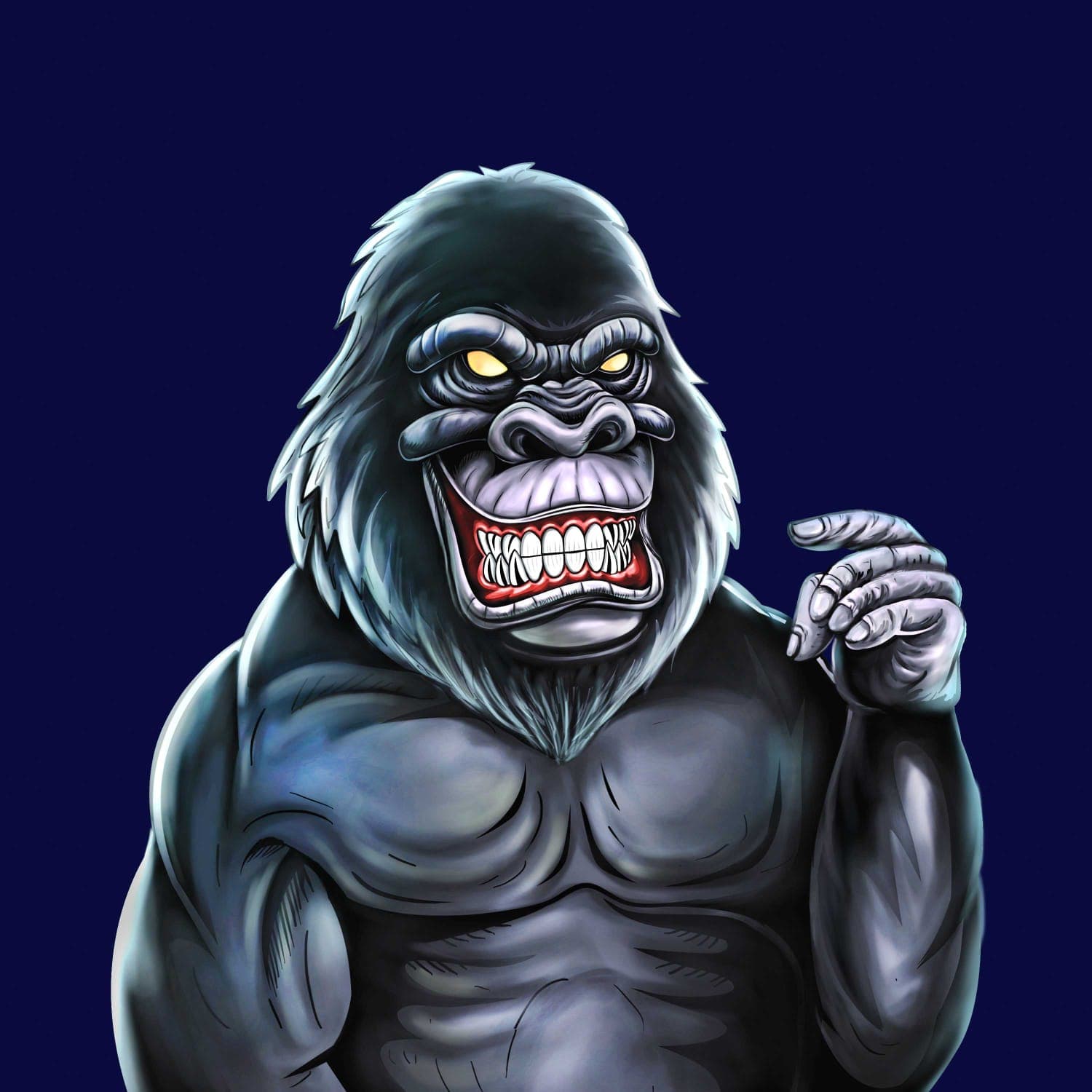 Gorilla Character Illustration by Emberleaf Creative Studio
