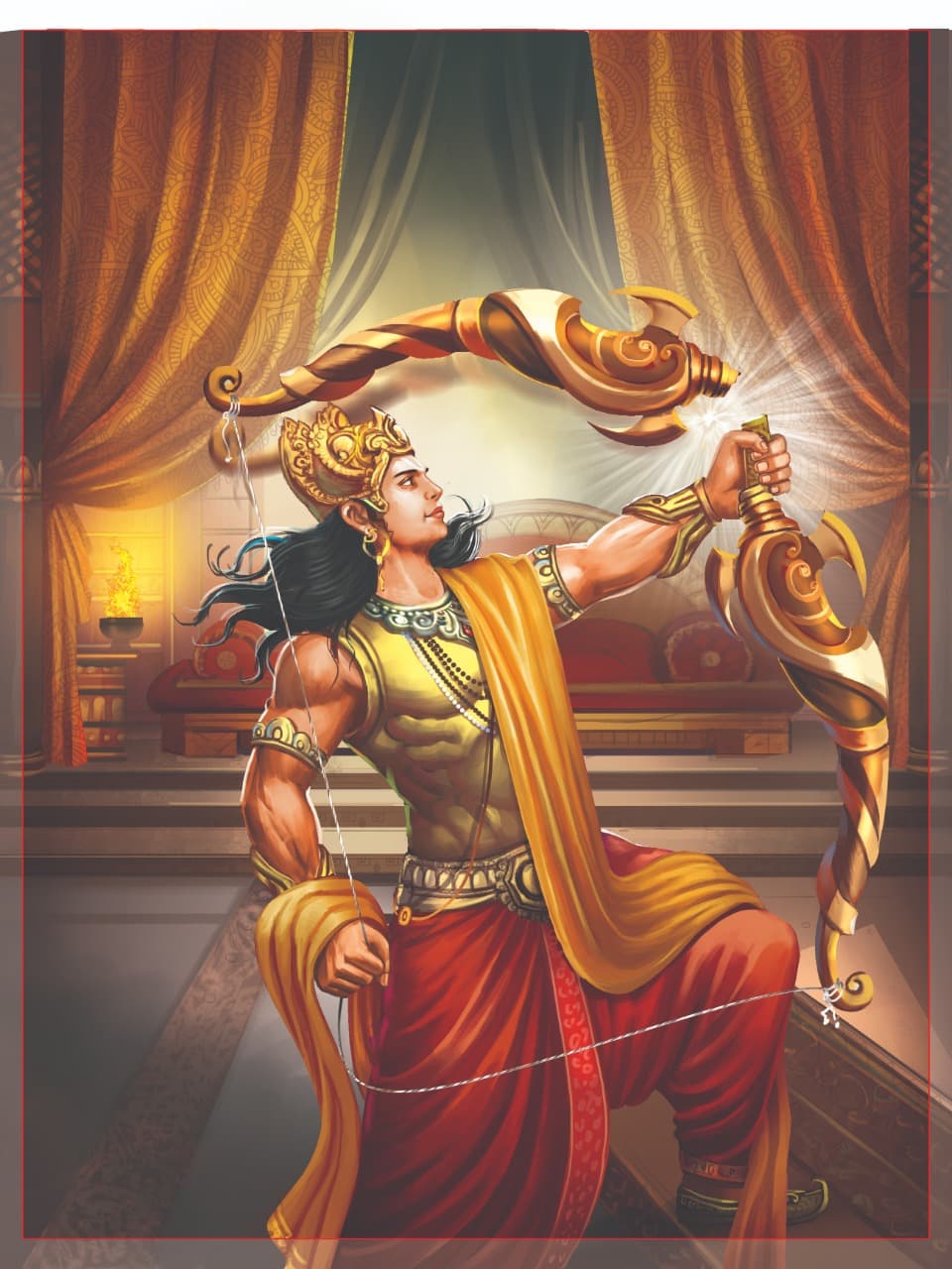 Indian Mythology Archer Illustration by Emberleaf Creative Studio