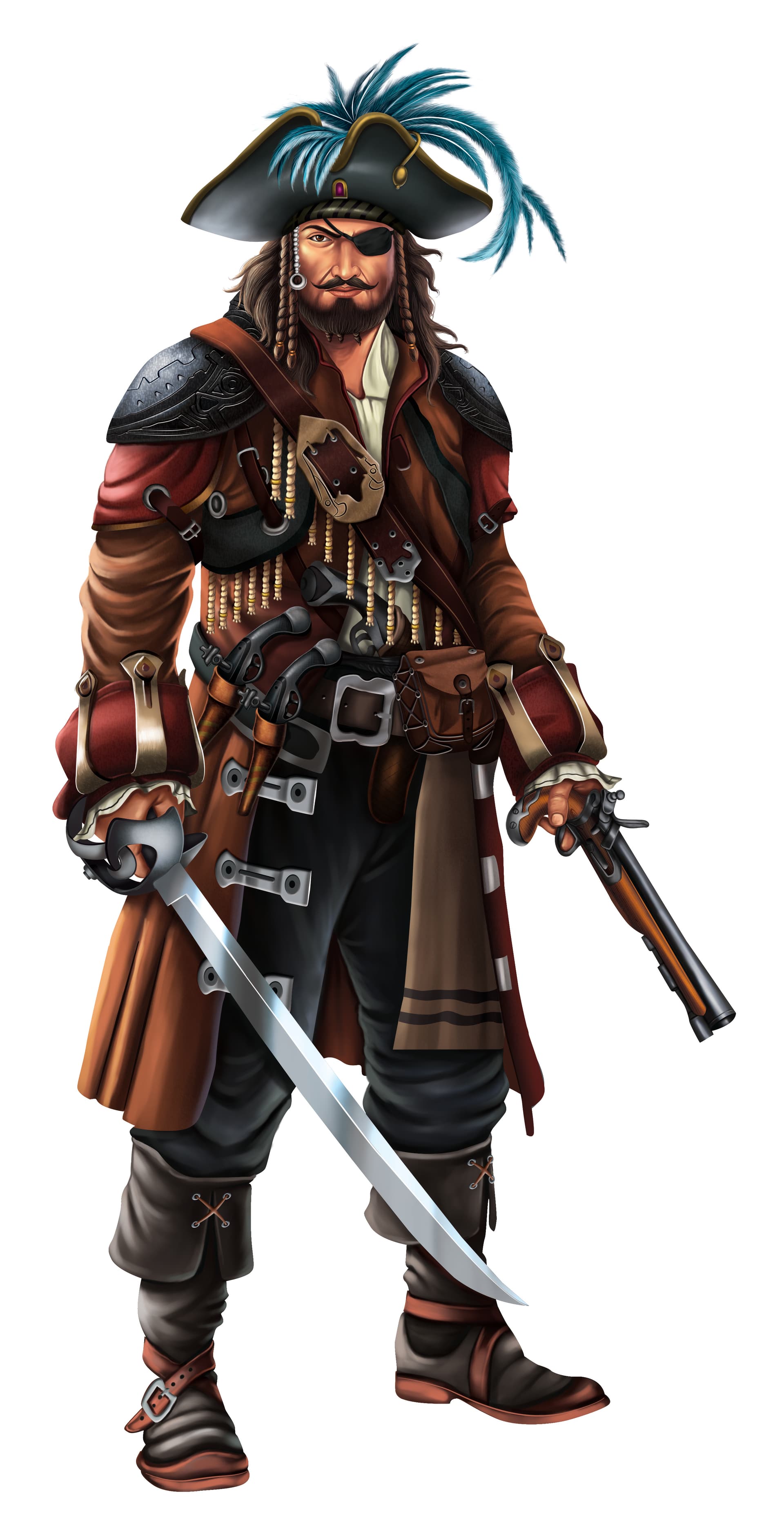 Pirate Character Design by Emberleaf Creative Studio