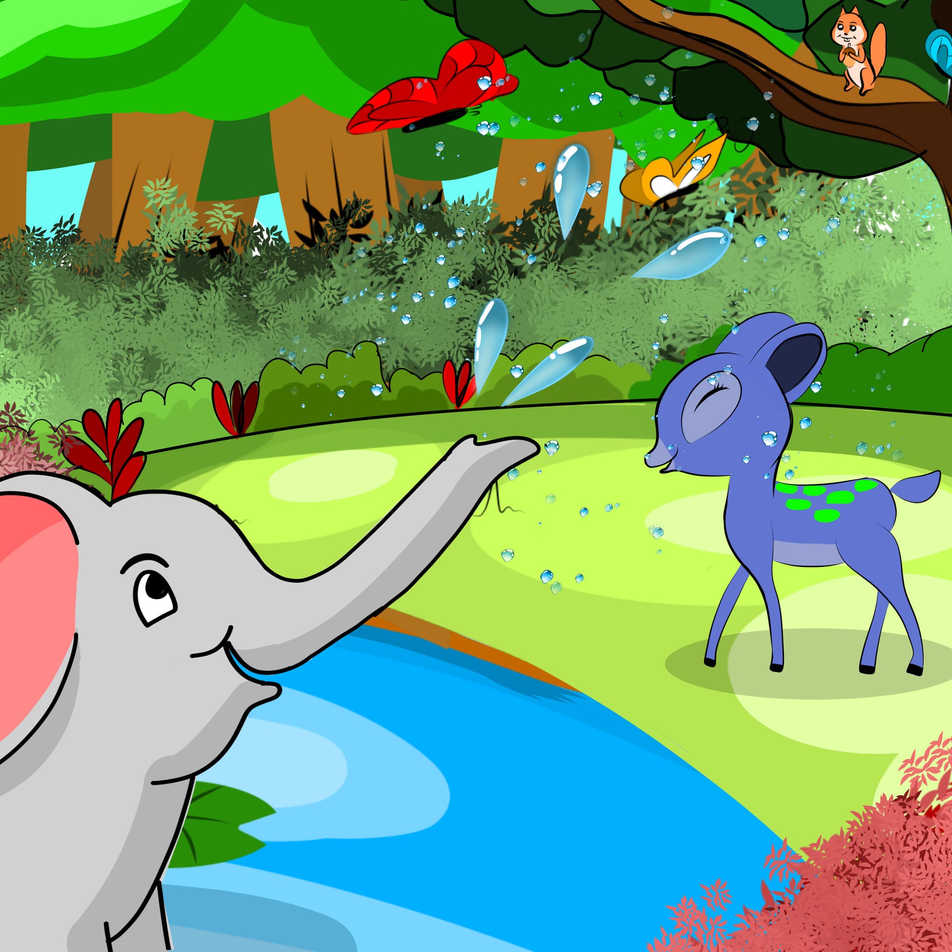 Elephant Deer by Emberleaf Creative Studio