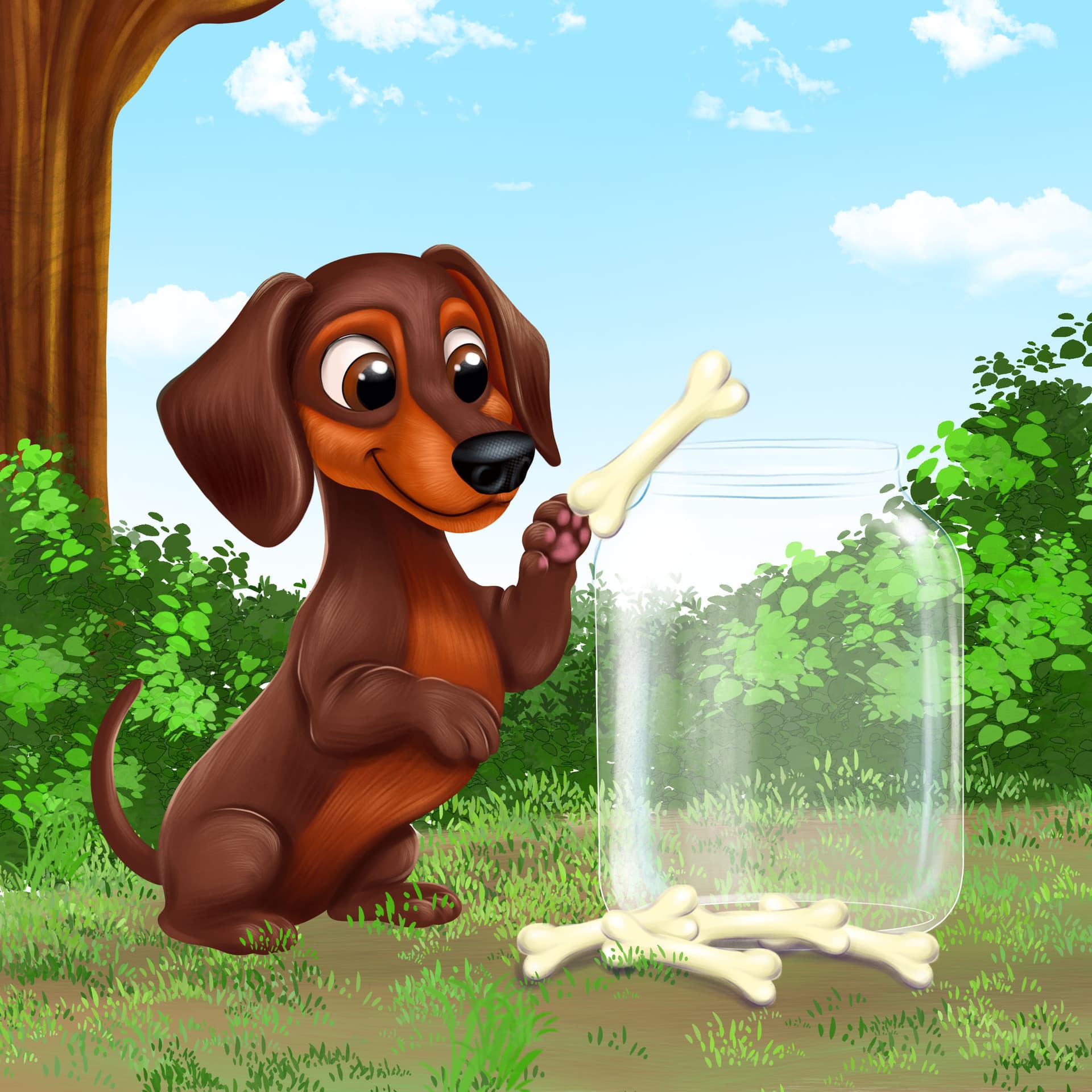 Dog Bone by Emberleaf Creative Studio