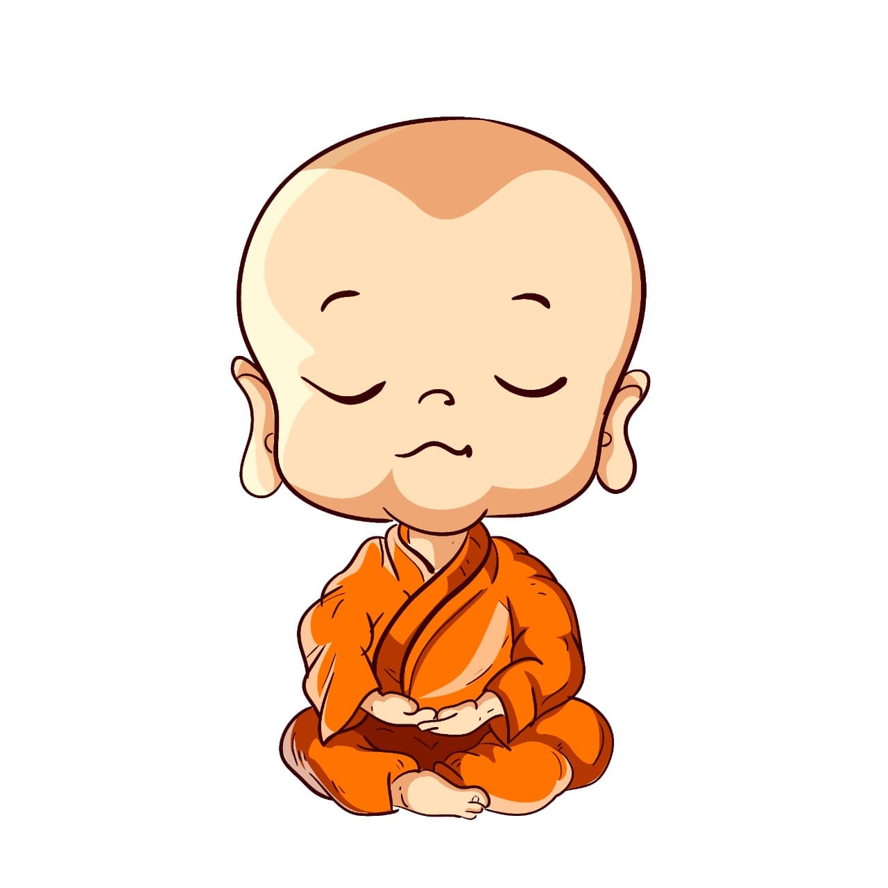 Baby Monk by Emberleaf Creative Studio