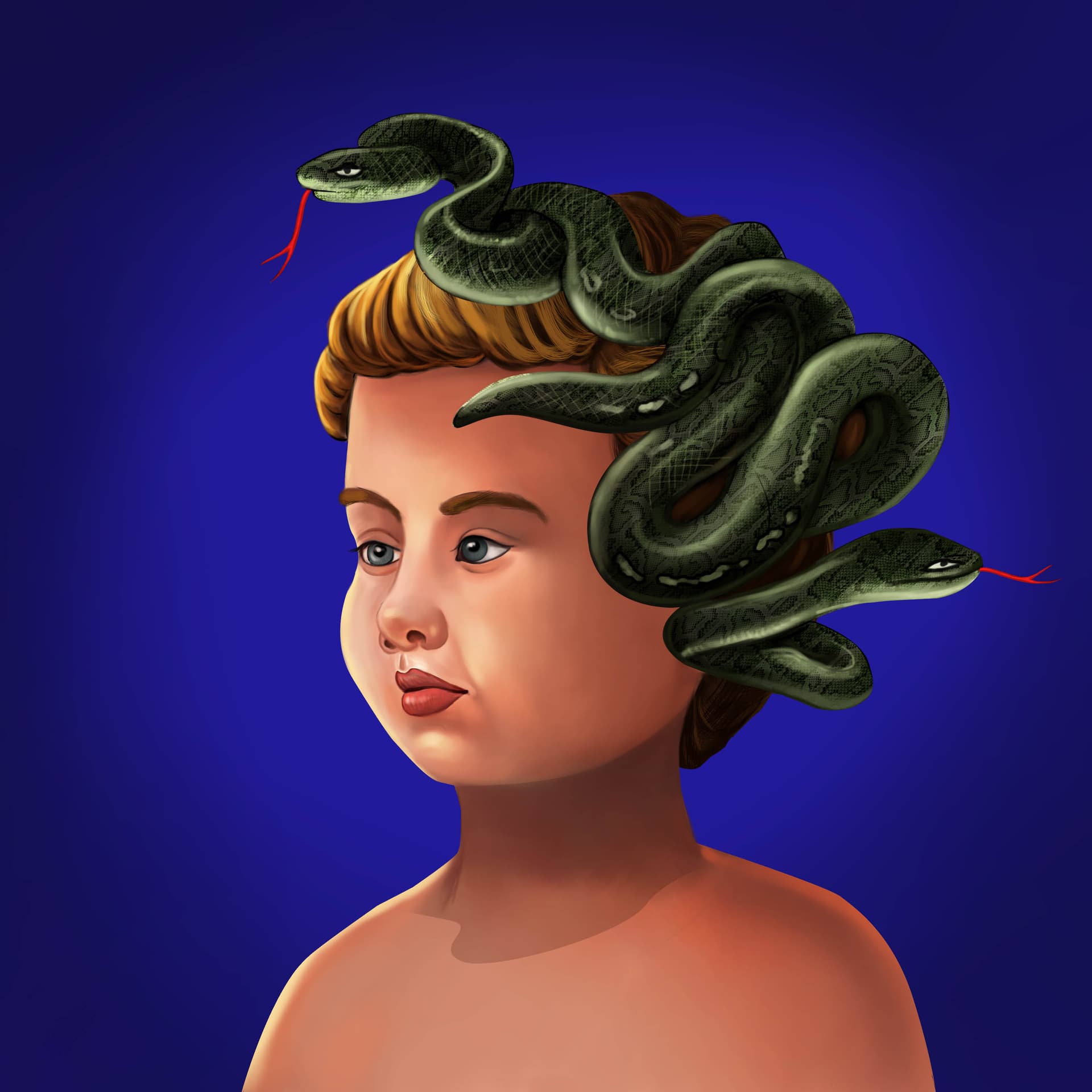 Medusa Child by Emberleaf Creative Studio
