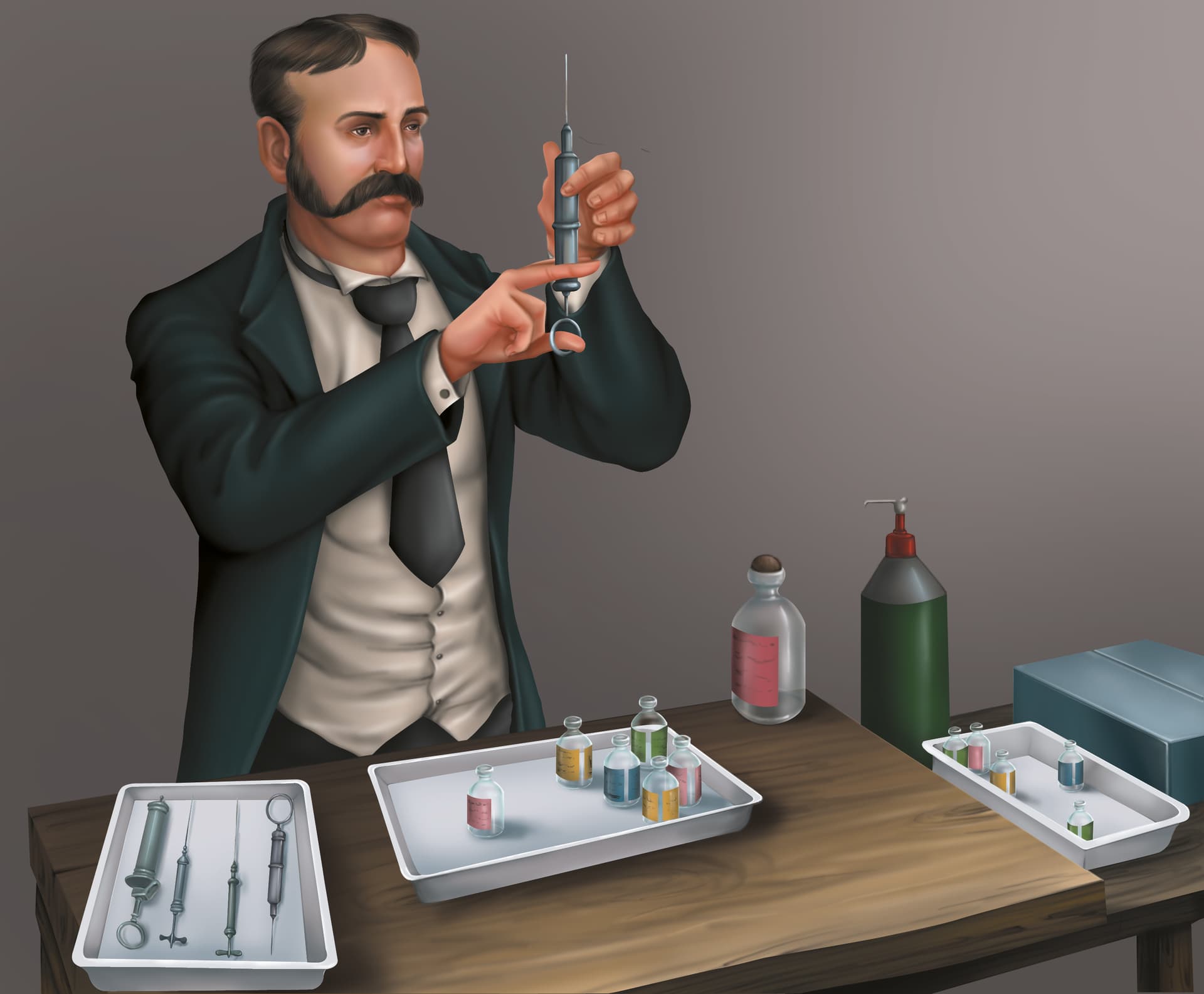 Scientist Syringe Illustration by Emberleaf Creative Studio