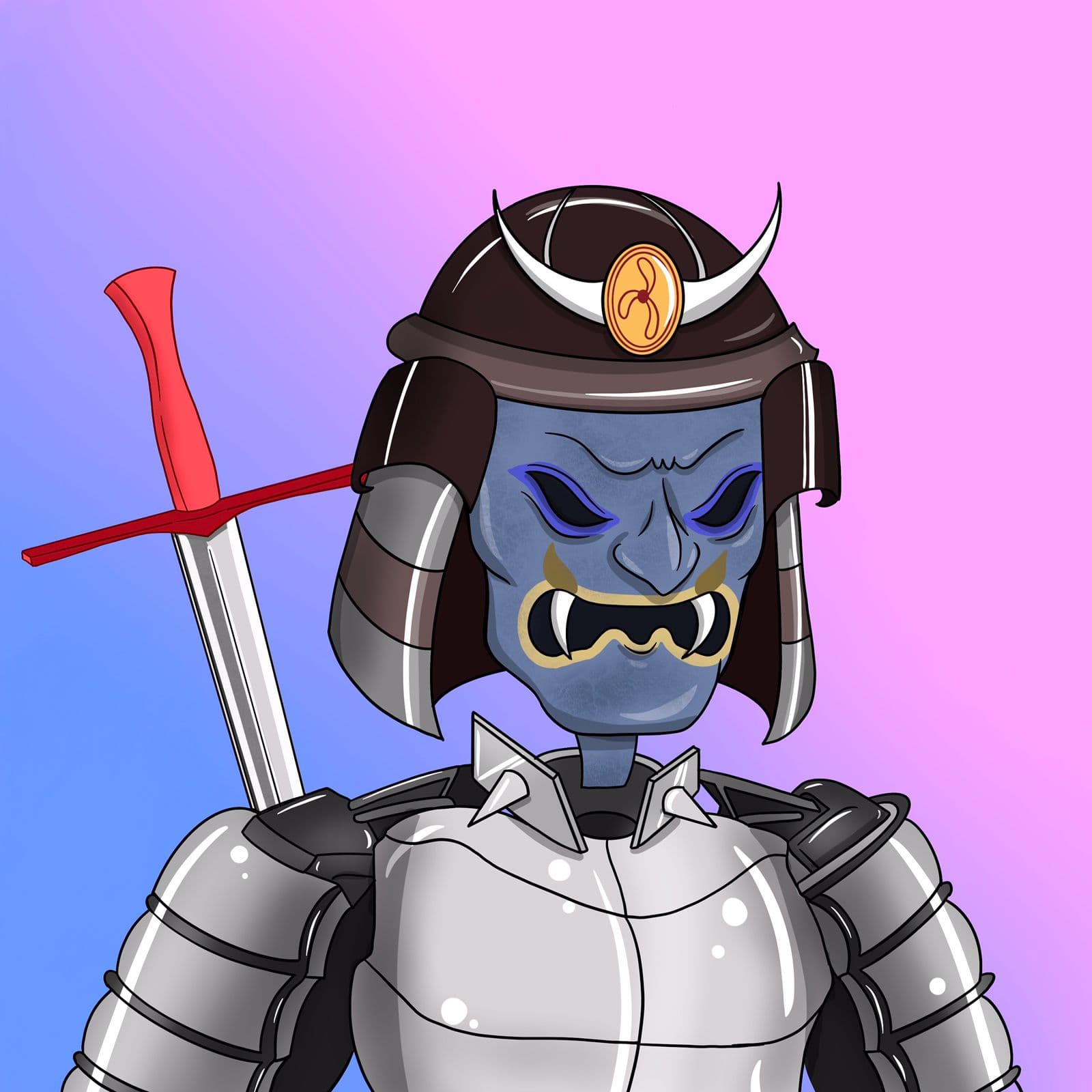Robot Samurai Character by Emberleaf Creative Studio