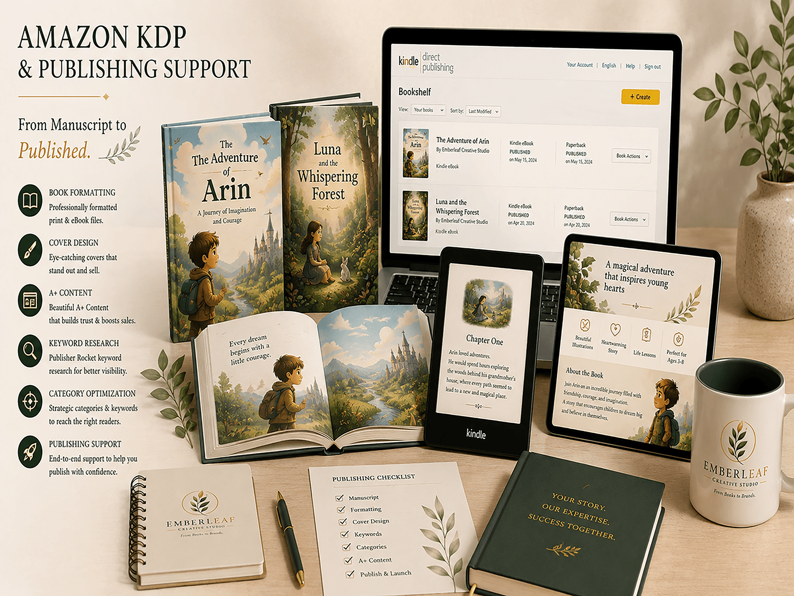 Publishing & KDP Support by Emberleaf Creative Studio