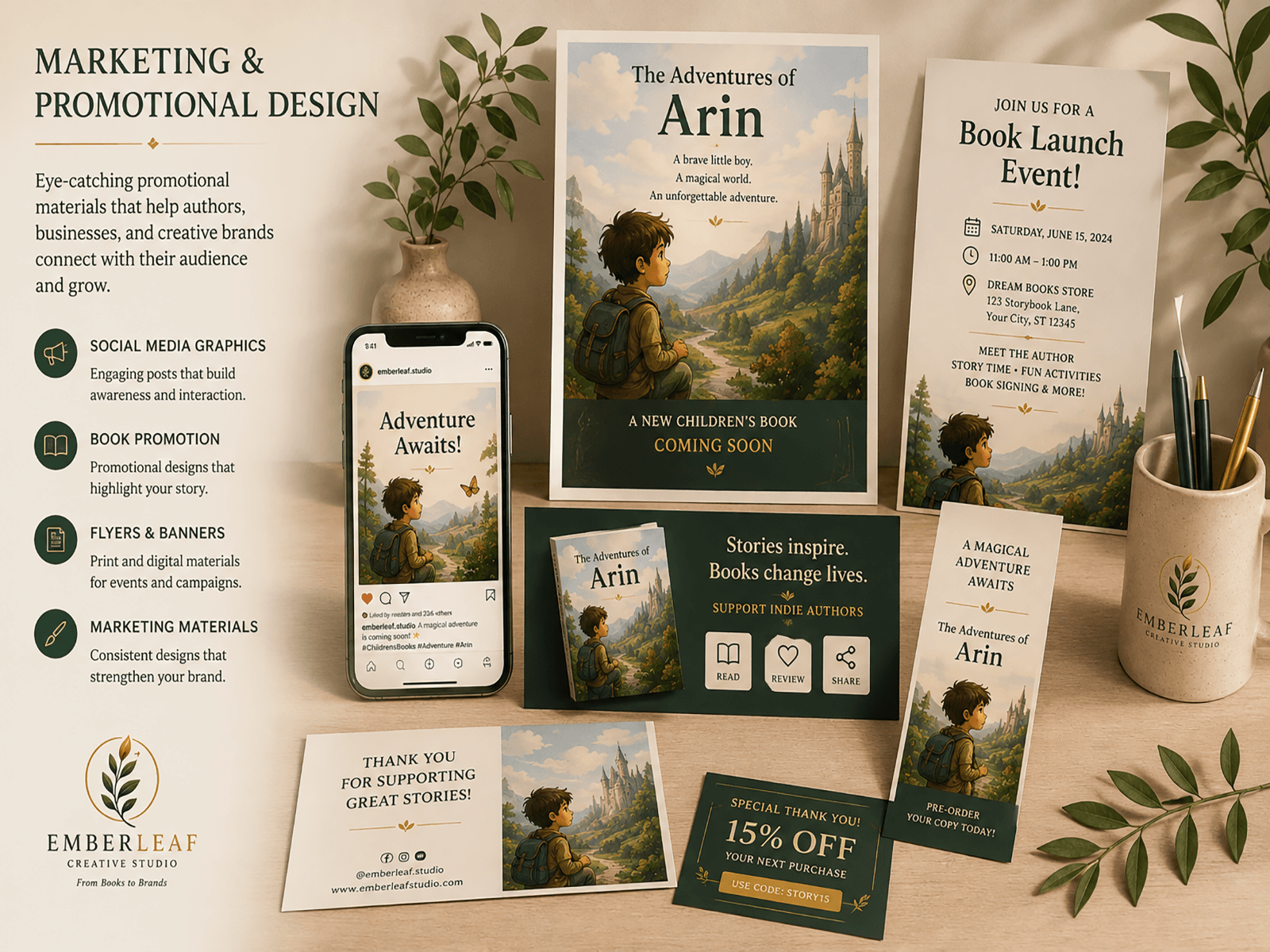 Marketing & Promotional Design by Emberleaf Creative Studio